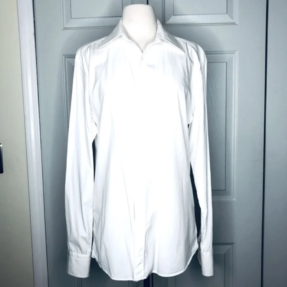 Gucci Men’s Boyfriend Button Down Dress Shirt White Size 40 15 1/2